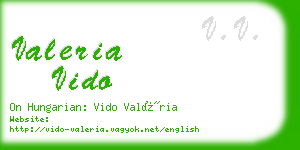 valeria vido business card